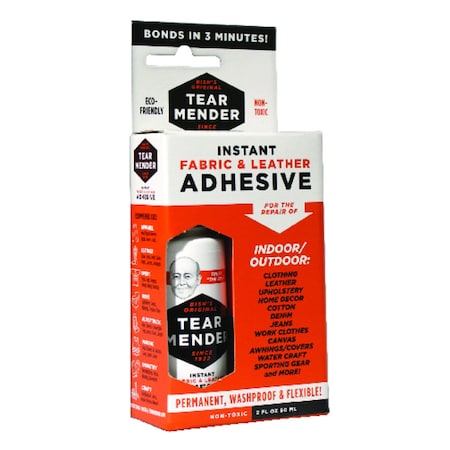 Tear Mender Tear Mender High Strength Liquid White Fabric & Leather Adhesive 2 oz TM-1